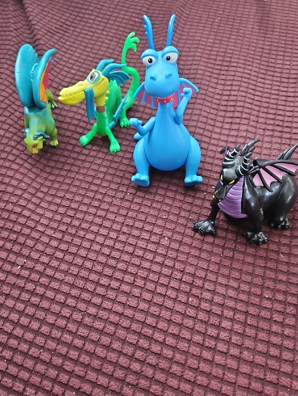 Disney Multicolor Dragon Toy Set - Blue, Green, Black Figures